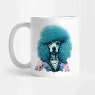 80s Style Poodle With Mullet Mug